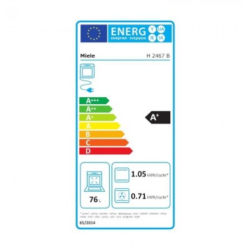 Miele H 2467B OB BL + KM 6520FR Φούρνος άνω Πάγκου 76lt με Κεραμικές Εστίες Π59.5εκ. Μαύρος